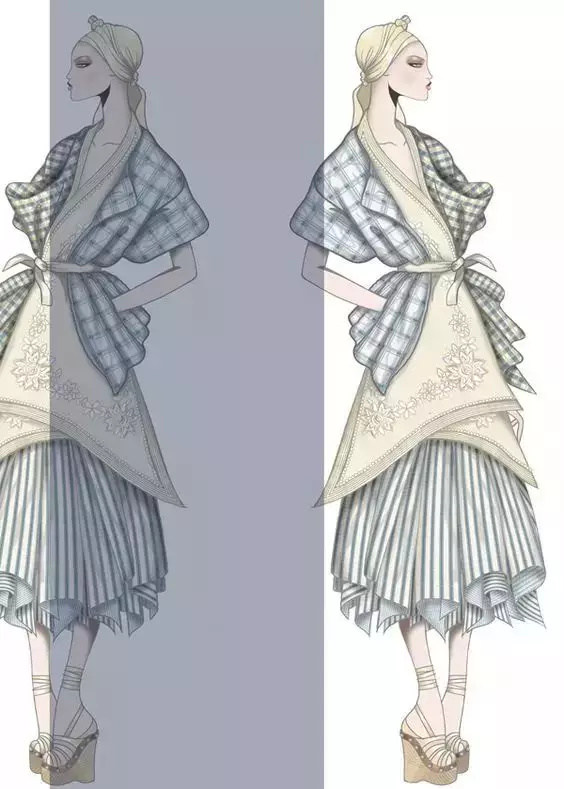 服装效果图设计构思,时装效果图与电脑设计的区别