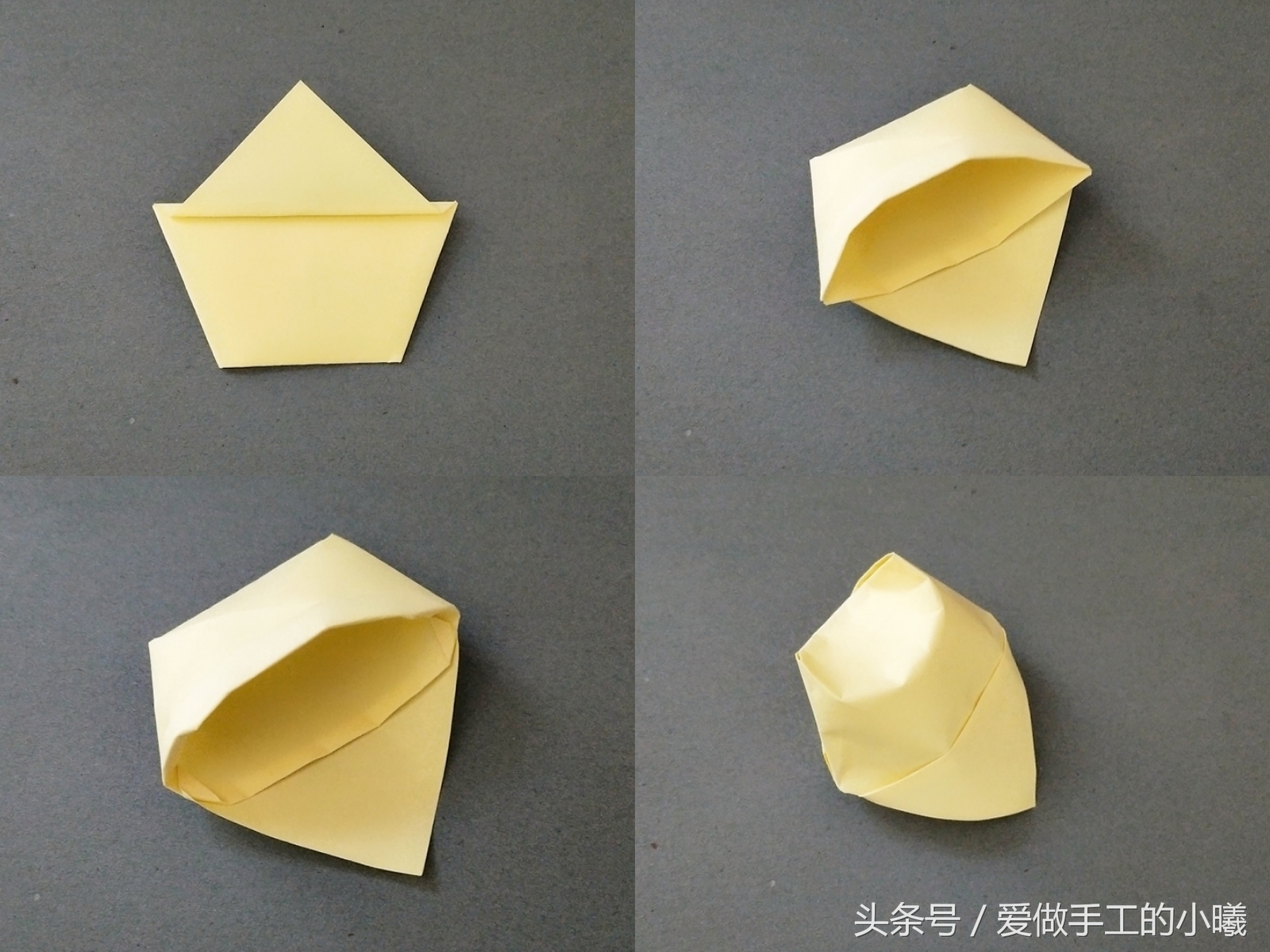 儿童折纸折帽子,儿童手工折纸帽子可以戴的