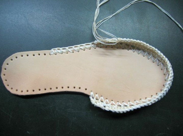 夏季空心线钩针凉鞋,钩针夏季凉鞋的教程