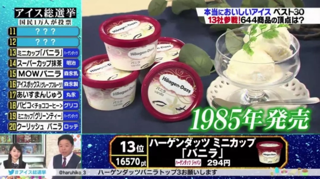 2018年日本国民最喜爱的冰淇淋TOP30，国内竟然也能买到不少！