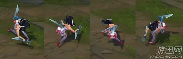 阿卡丽穿护士服,lol旧版阿卡丽护士皮肤