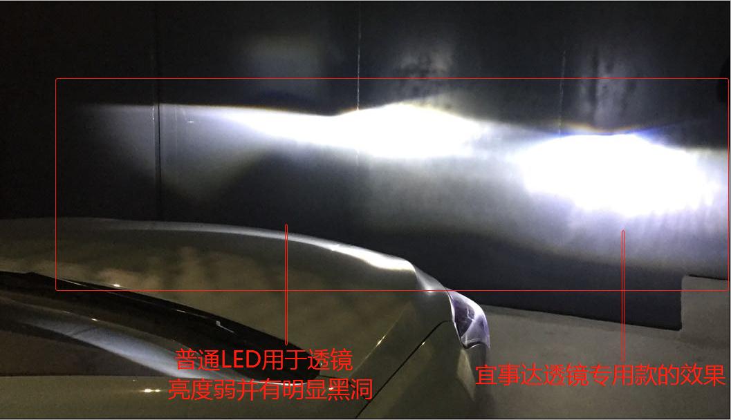 宜事达led车灯效果,宜事达led车灯测评