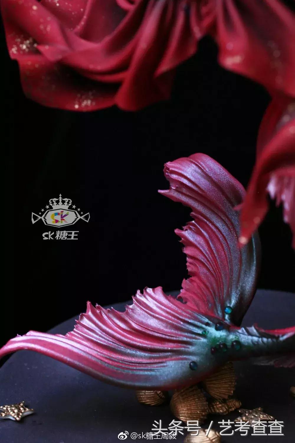 她做的甜品超级治愈,古风美人蛋糕