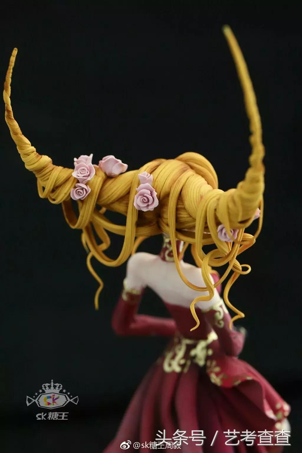 她做的甜品超级治愈,古风美人蛋糕