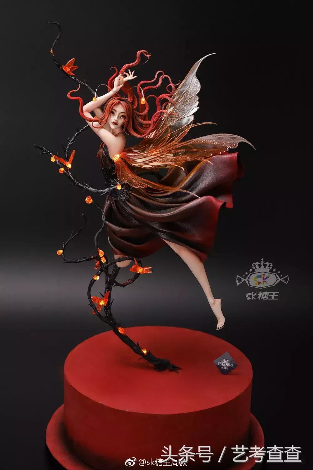 她做的甜品超级治愈,古风美人蛋糕