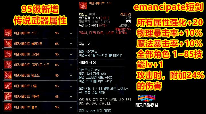 dnf95版本发布,dnf95传说武器如何升级成史诗