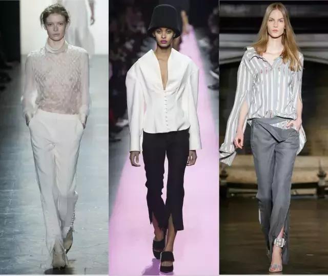 夏天开叉裙子里面可以穿牛仔裤,中长开叉裤裙穿搭