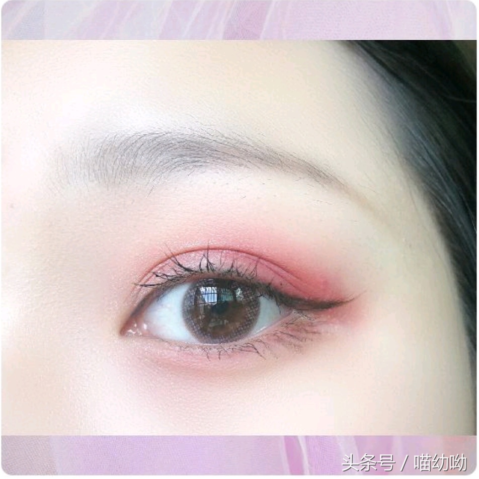 夏日元气橘色系妆,夏日甜美妆容