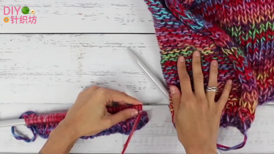 织毛衣教程时尚开衫,时尚棒针织毛衣的教程