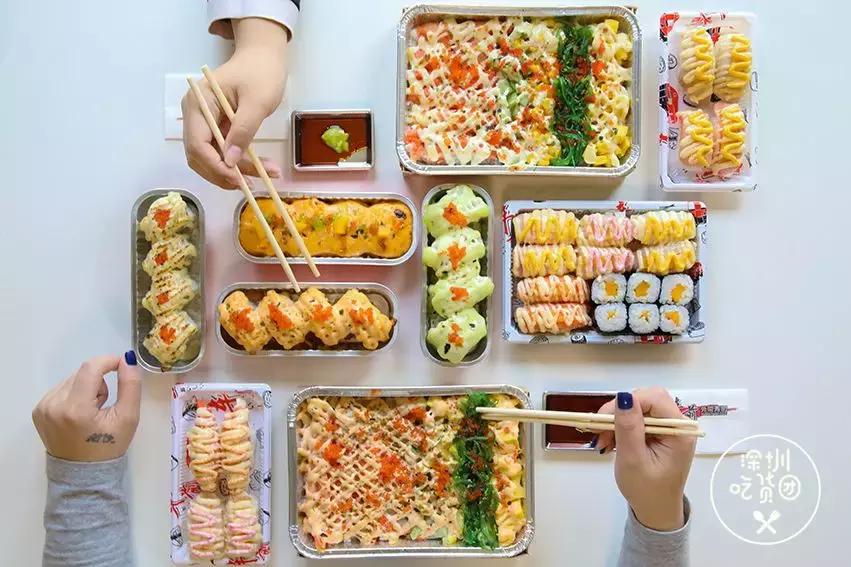 车前外带寿司高颜值和美味的内涵，迅速成为深圳寿司外带界的黑马