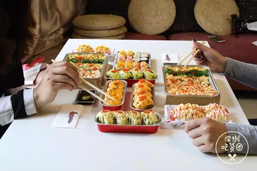 车前外带寿司高颜值和美味的内涵，迅速成为深圳寿司外带界的黑马