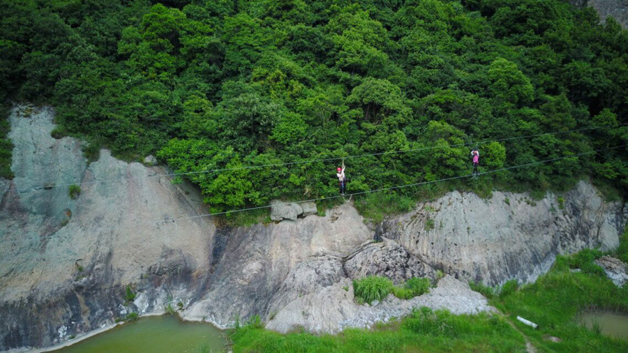 松兰山飞拉达,漫步象山松兰山