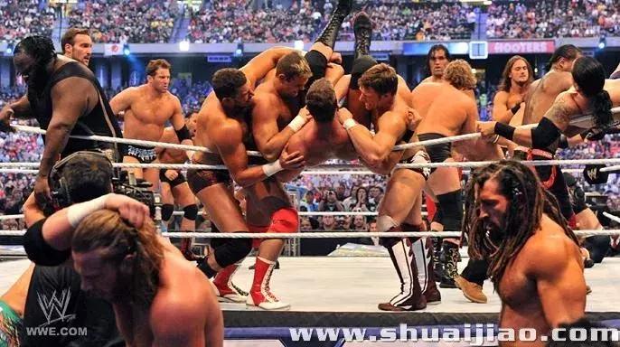 wwe最强大的五大摔角手,wwe美国摔角上升40人淘汰赛