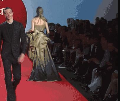 模特t台走秀跌倒视频,模特t台摔倒看着都疼