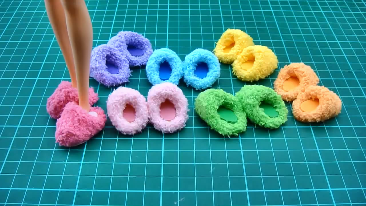 迷你小拖鞋手工,diy手工制作拖鞋成品