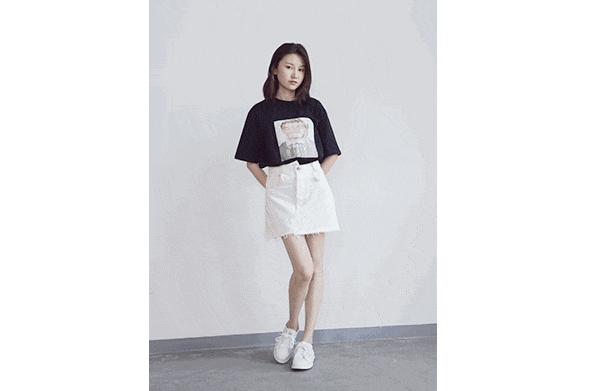 显瘦不规则长半裙,不对称半裙穿搭