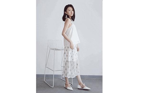 显瘦不规则长半裙,不对称半裙穿搭