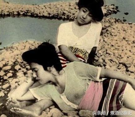 百年前女性泳装,百年前日本女子照片