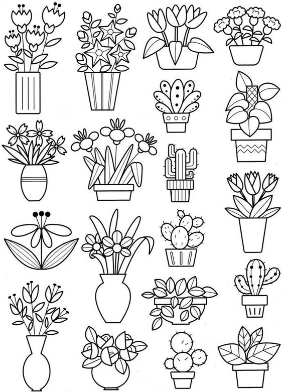 100种手帐树的画法,100种手帐画法小人