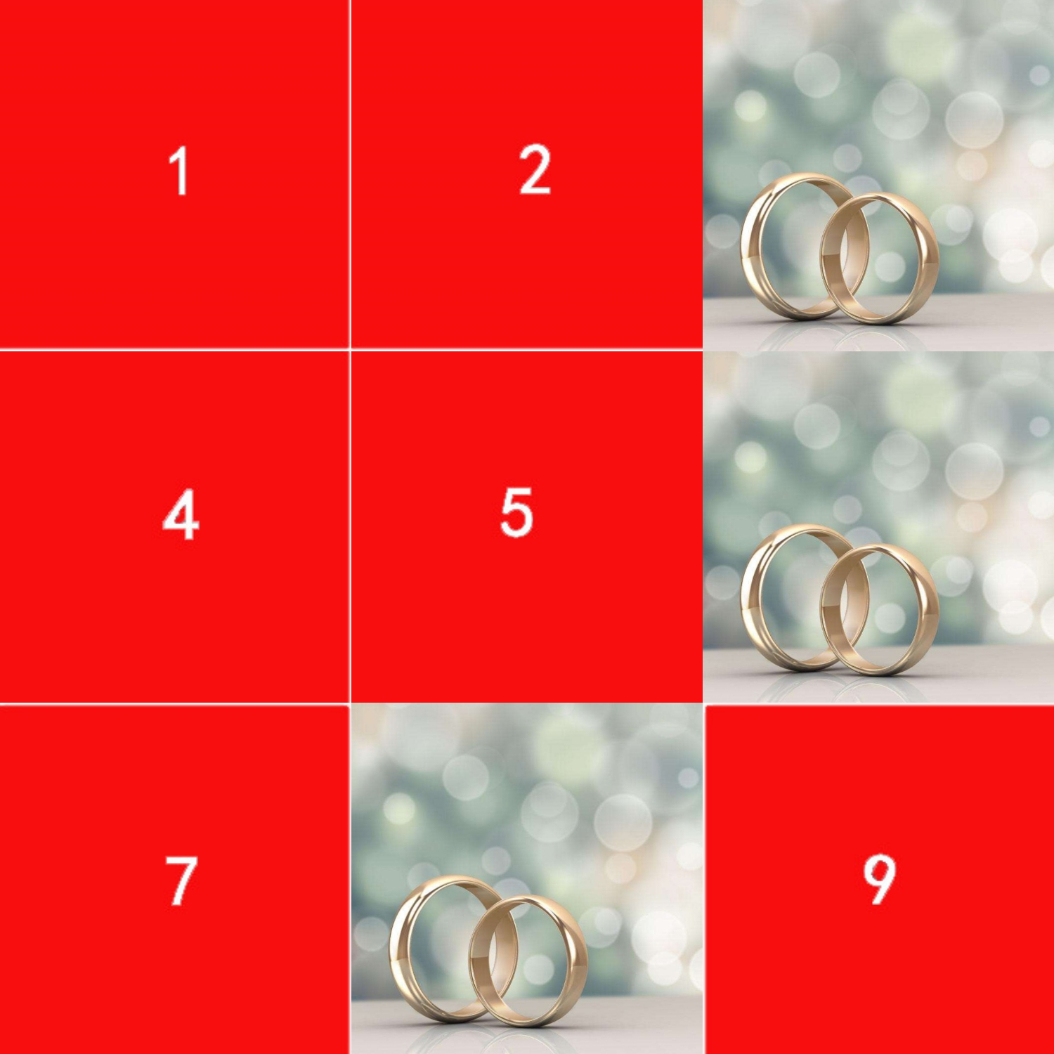 9宫格镂空爱心拼图教程,快捷指令心形九宫格切图详细教程