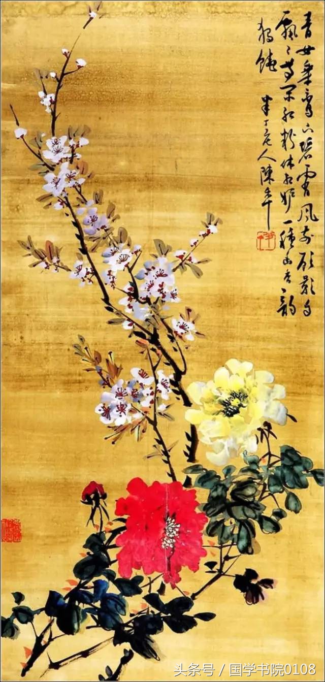 栩栩如生牡丹国画,国画牡丹图是经典