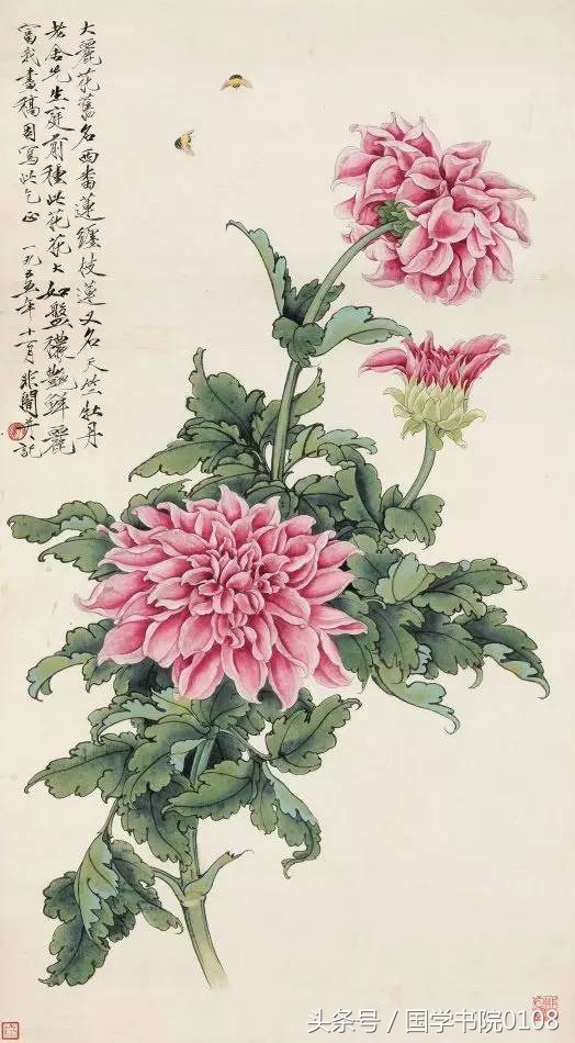 栩栩如生牡丹国画,国画牡丹图是经典