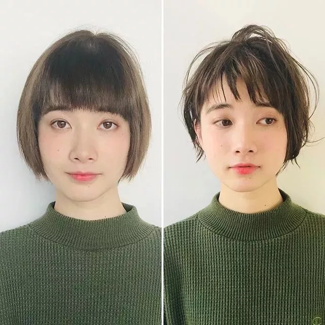 脸大妹子怎样扎发型学生党,大脸的小姐姐发型可以这样弄