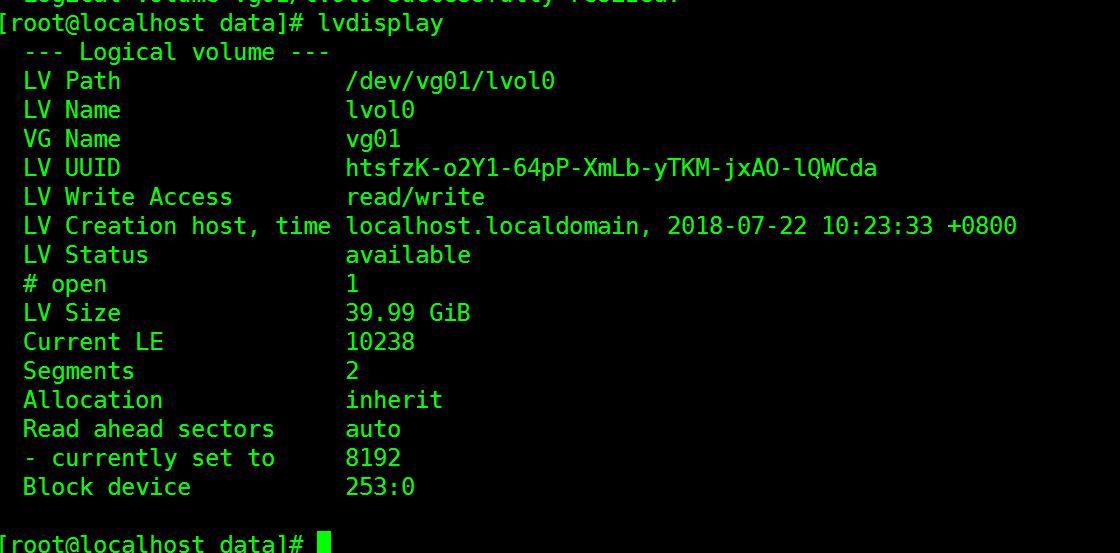 一篇文章让你掌握生产中基本的LVM操作