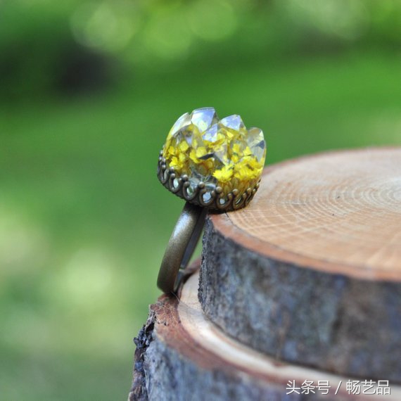 24款创意滴胶DIY水晶戒指树脂水晶戒指