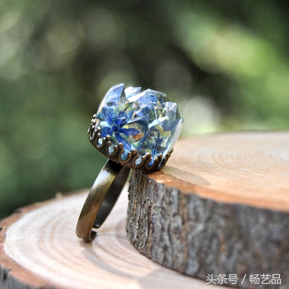 24款创意滴胶DIY水晶戒指树脂水晶戒指