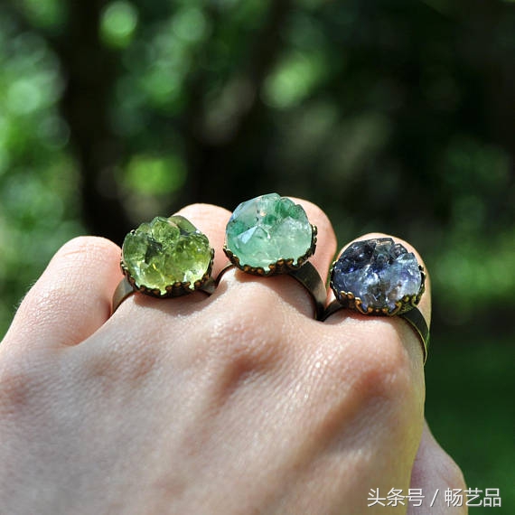 24款创意滴胶DIY水晶戒指树脂水晶戒指