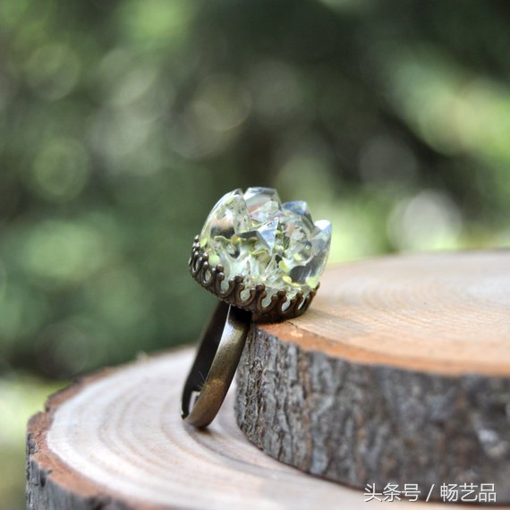 24款创意滴胶DIY水晶戒指树脂水晶戒指