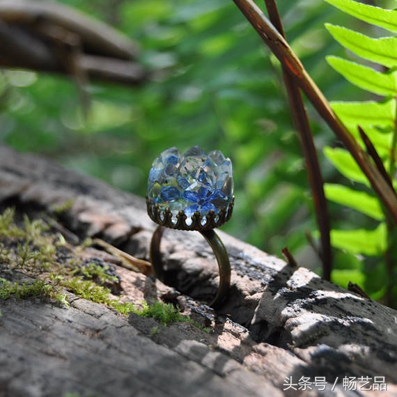 24款创意滴胶DIY水晶戒指树脂水晶戒指