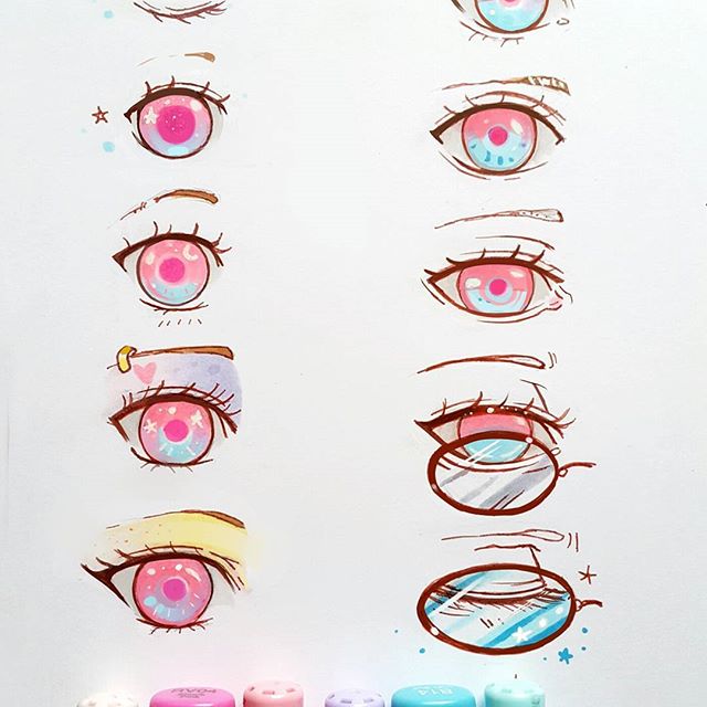 如何用马克笔画简单又好看的眼睛,用马克笔画出简单又好看的图