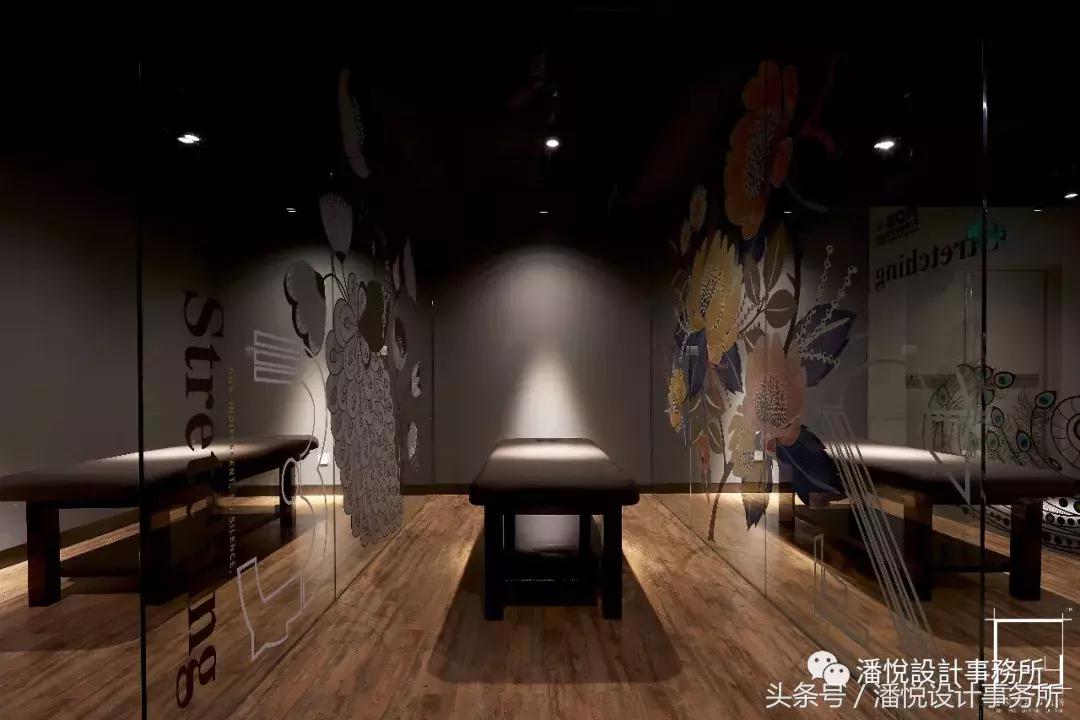 工业风健身房装修效果图,健身房吊顶工业风