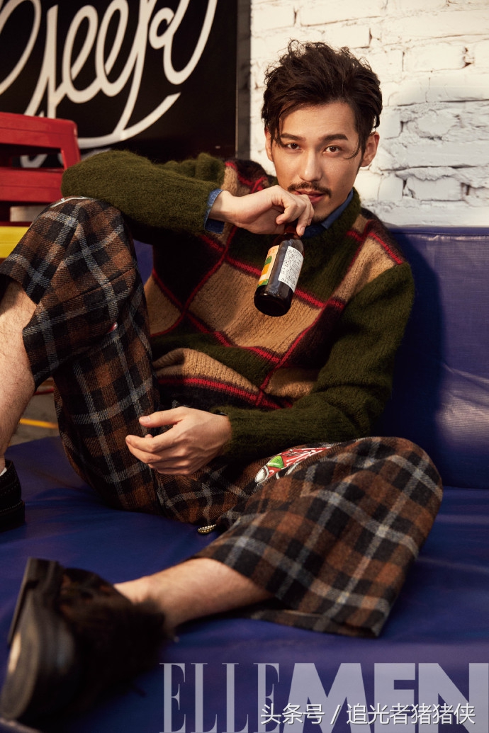 白宇《ELLEMEN睿士》八月刊：痞帅大叔时尚又有趣