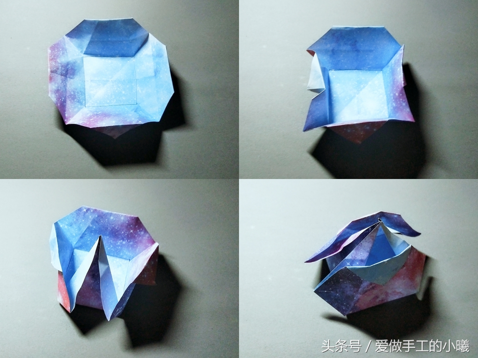 收纳盒的折纸方法教程方形,折纸教程长方形折纸收纳盒