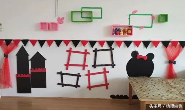 米奇之家环创,幼儿园米奇环创建构区角布置