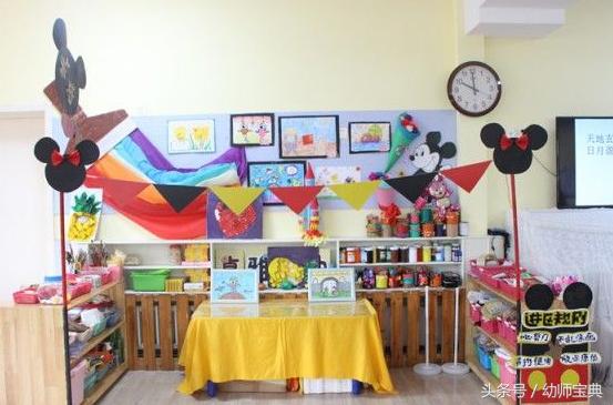 米奇之家环创,幼儿园米奇环创建构区角布置