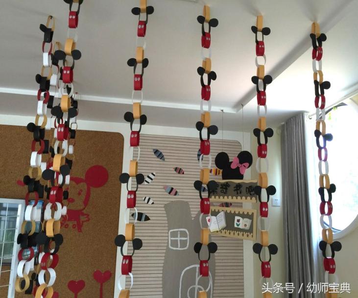 米奇之家环创,幼儿园米奇环创建构区角布置