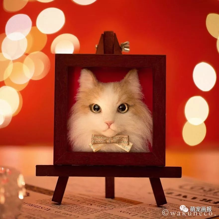 超逼真羊毛毡小猫,超逼真的猫模型