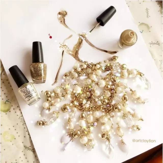 新加坡才女用口红和指甲油创作的高定礼服,居然比设计师手稿还要美!