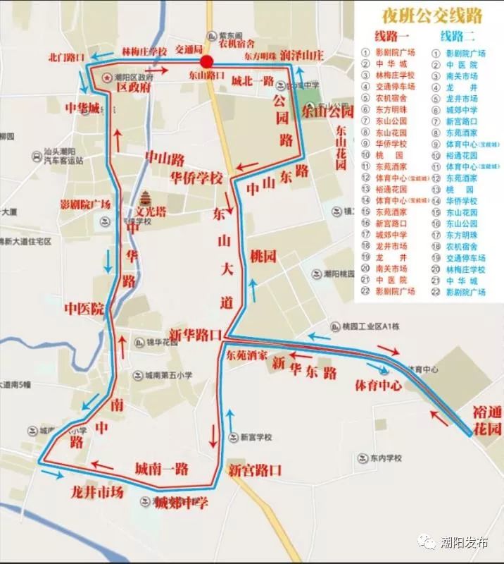 潮阳公交一览表,潮阳公交车路线实时查询