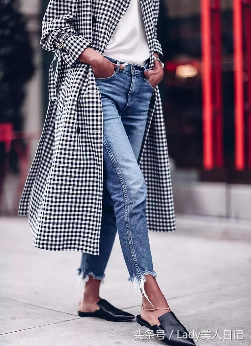 既能穿高跟鞋也能驾驭的平底鞋,平底鞋这样穿也能显腿长