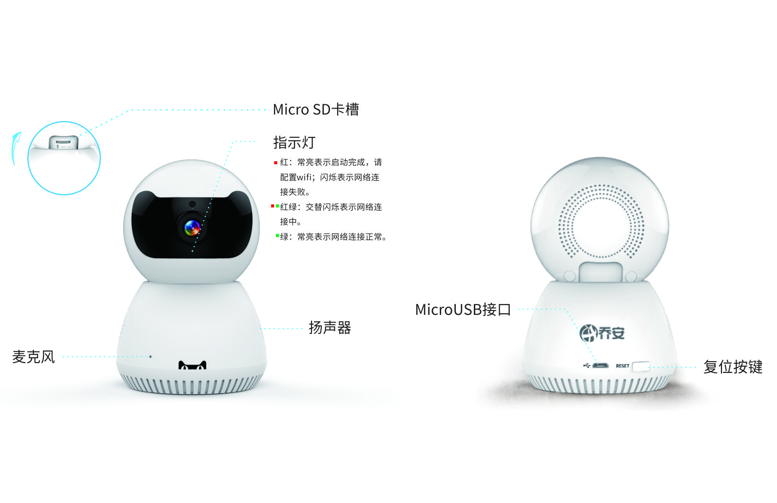 乔安智能高清摄像头双镜头测评,乔安智能摄像头推荐哪款好