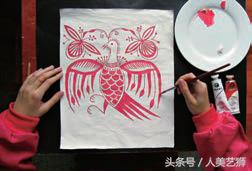 仿蜡染花的制作方法,仿蜡染重彩绘画教程