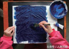 仿蜡染花的制作方法,仿蜡染重彩绘画教程