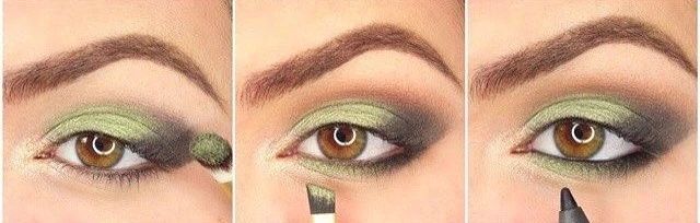 平价彩妆绿色眼影,绿色眼影怎么画好看