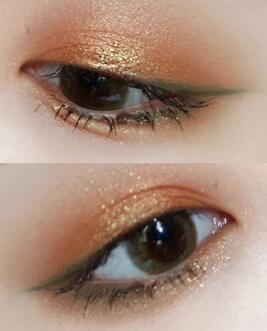 平价彩妆绿色眼影,绿色眼影怎么画好看