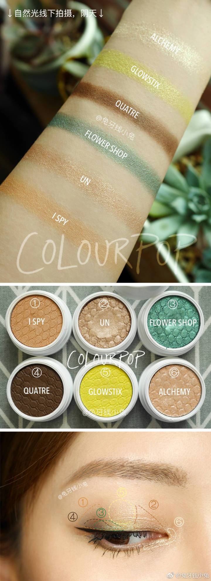 平价彩妆绿色眼影,绿色眼影怎么画好看